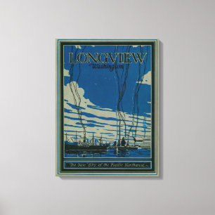 Toile Longview, affiche de la publicité de Washington
