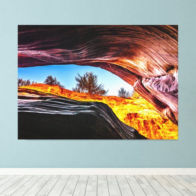 Toile Looking Up in Peekaboo Canyon (Insitu (Plancher de Bois))