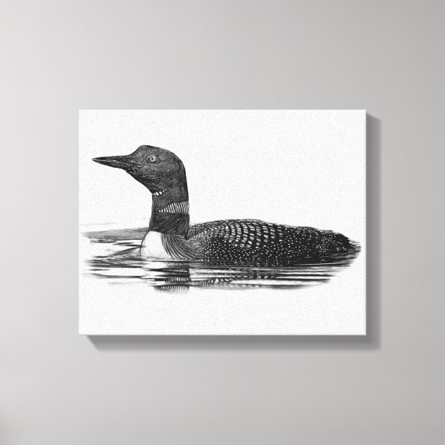 Toile Loon sur le lac (Recto)