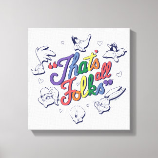 Toile LOONEY TUNES™ - C'est fini les amis ! Badge de fie