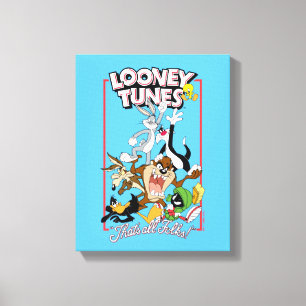 Toile LOONEY TUNES™ "C'EST TOUS LES FOLKS!™" Pile de gro