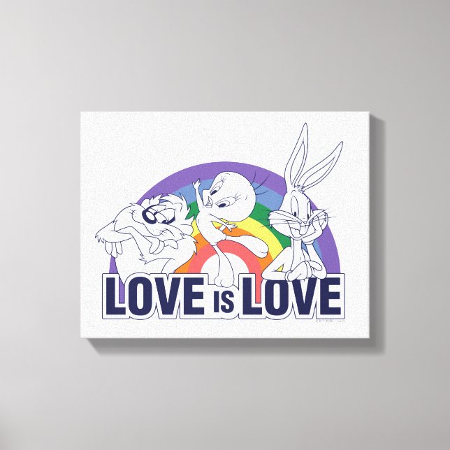 Toile LOONEY TUNES™ - Love Is Love (Recto)