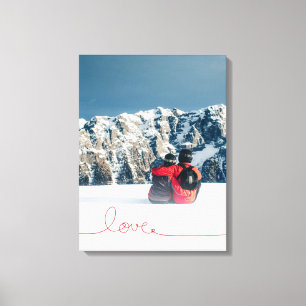 Toile Loopy Love Heart String Simple Knot Modern Photo