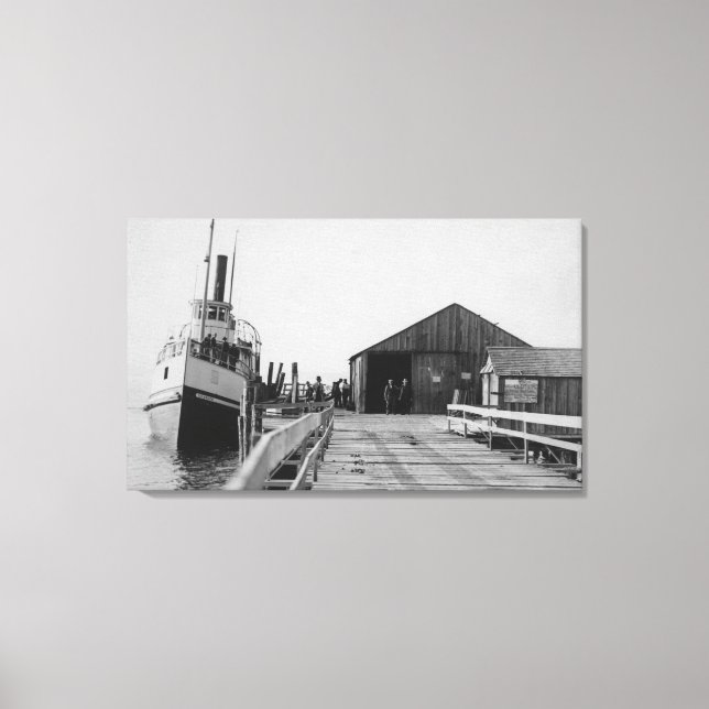 Toile Lopez, WA - Vue de l'île SS à City Dock (Recto)