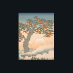 Toile L'oranger japonais dans la brume<br><div class="desc">Japan Orange arbre dans la brume belle impression dans un style vintage antique.</div>