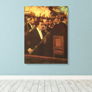 Toile L'Orchestre de l'Opéra par Edgar Degas, Art Vintag