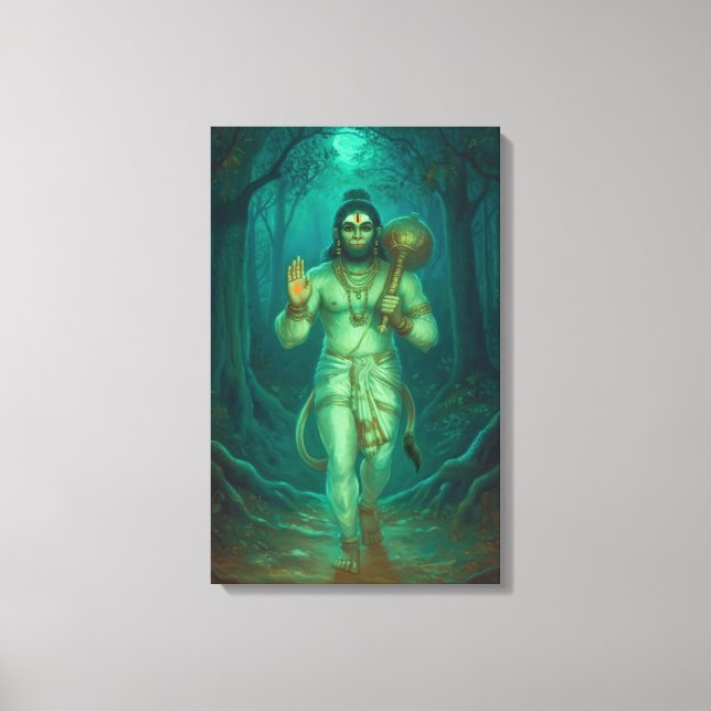 Toile Lord Hanuman Canvas Wall Art (Recto)