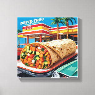 Toile Los Angeles Burrito dans les années 1970