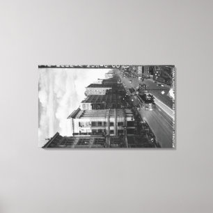 Toile Los Angeles, CA Vue de Broadway regardant vers le 