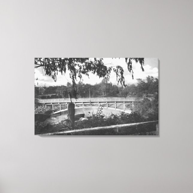 Toile Los Angeles, CA Vue de Hollenbeck Park (Recto)