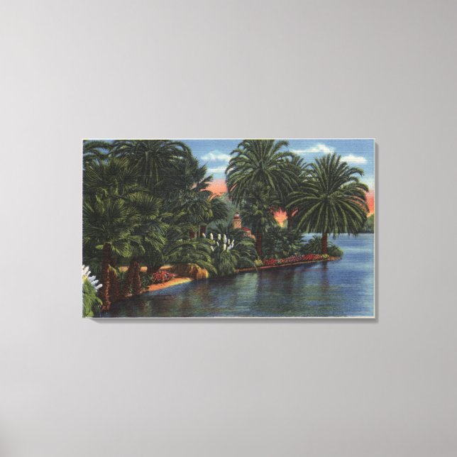 Toile Los Angeles, CalifornieUn magnifique paysage de pa (Recto)