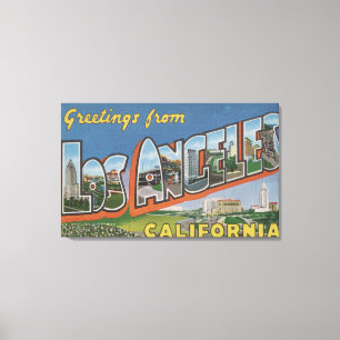 Toile Los Angeles, scènes 2 de lettre de CaliforniaLarg