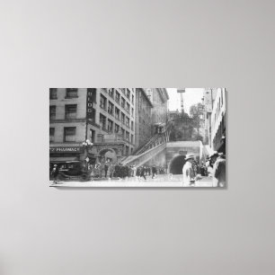 Toile Los Angeles, voitures de rue de vol de CA Andels