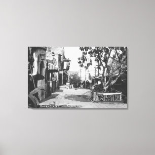 Toile Los Angeles, vue de CA de rue d'Olvera