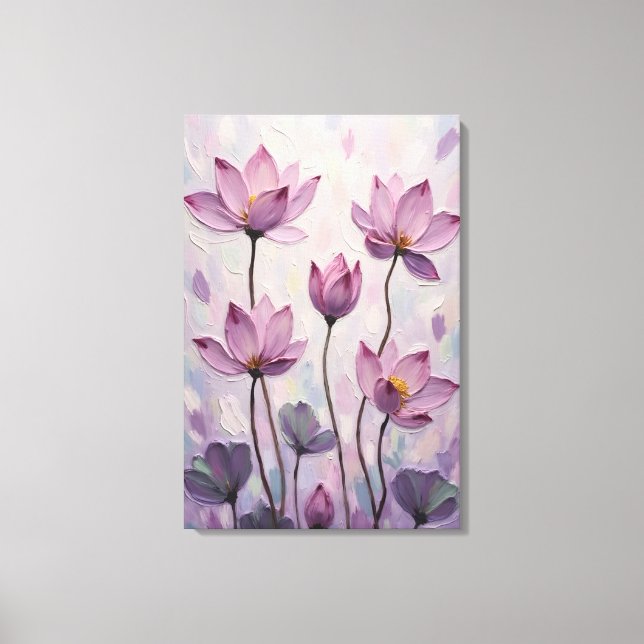 Toile Lotus – Peinture à l'huile (Recto)
