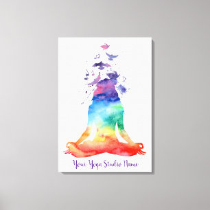 TOILE LOTUS YOGA CANVAS
