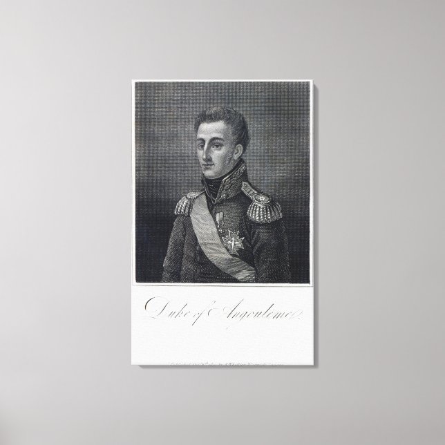 Toile Louis-Antoine de Bourbon Duc d'Angoulême (Recto)