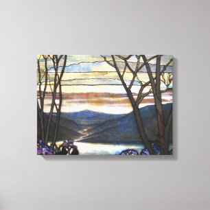 Toile Louis Comfort Tiffany - Vitrail 4 Magnolias