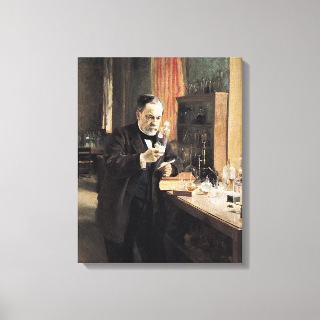 Toile Louis Pasteur dans son laboratoire, 1885 (Recto)