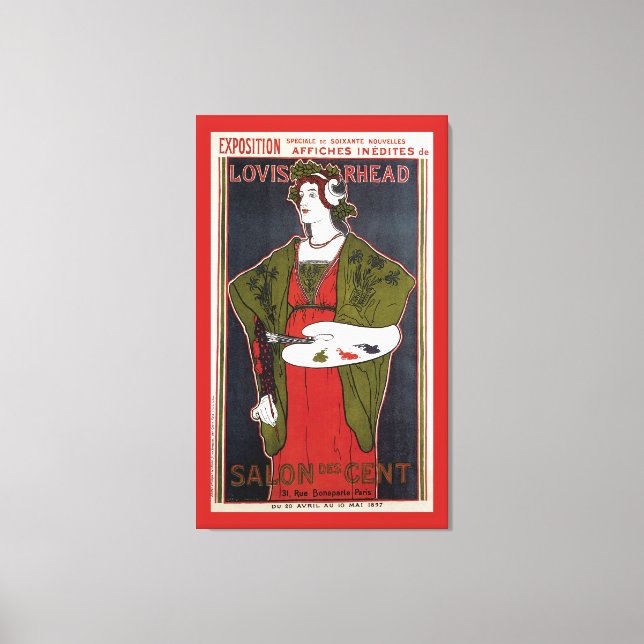 Toile Louis Rhead ~ Salon des Cent (Recto)