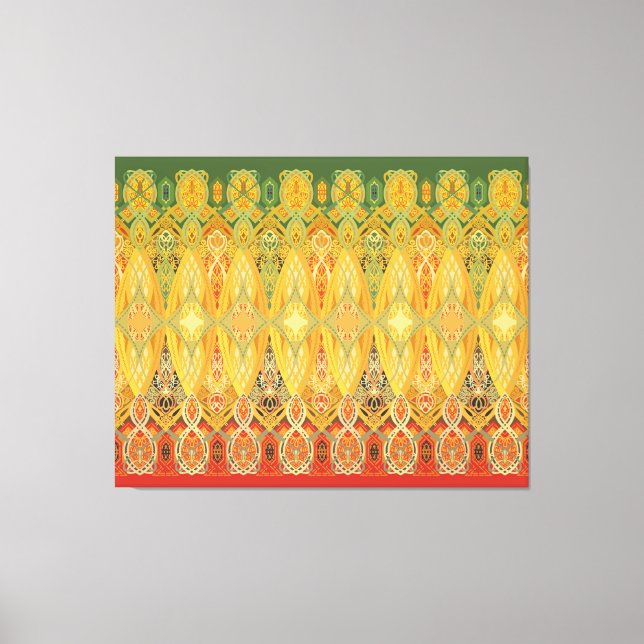 Toile Louis Sullivan Truss Frieze Stencil (Recto)