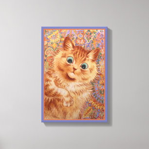 Toile Louis Wain Chat de gingembre étonné Chambre pour e