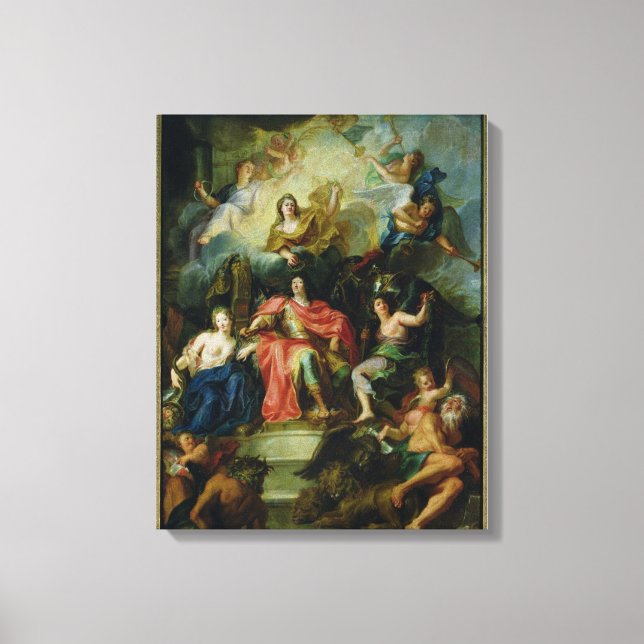 Toile Louis XIV Couronné de gloire, vers 1686 (Recto)