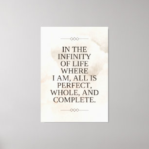 Toile Louise Hay - Tout est parfait