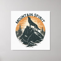 Loup de la majesté de la montagne hurlant sur le p