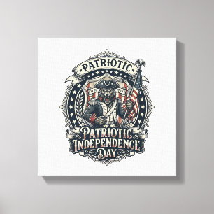 Toile Loup-garou patriotique Patriote Horreur Monstre Pa