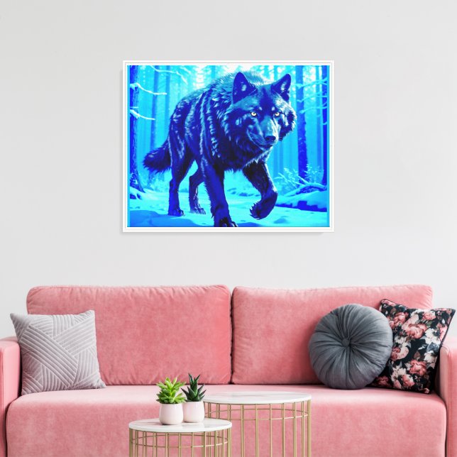 Toile Loup givre (Insitu(Salon))
