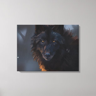 Toile Loup noir