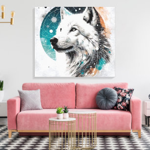Toile Loup polaire 3D