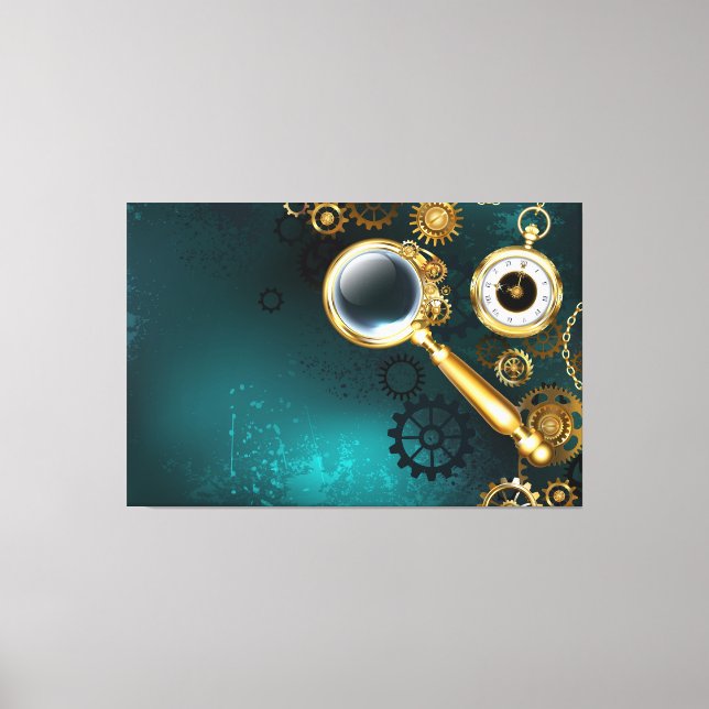 Toile Loupe en style Steampunk (Recto)