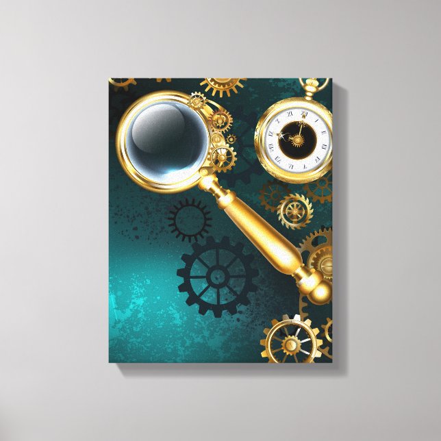 Toile Loupe en style Steampunk (Recto)