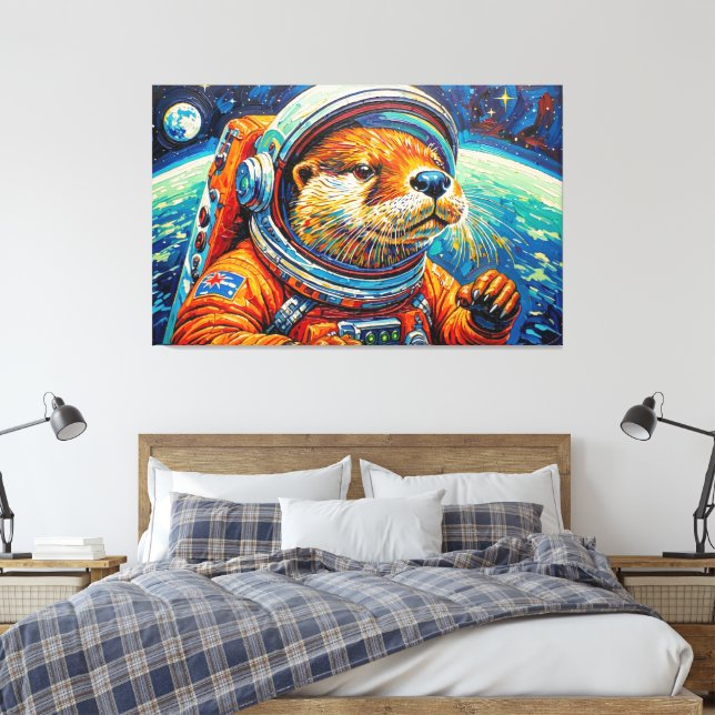 TOILE LOUTRE DANS L'ESPACE-3 (Insitu(Chambre))
