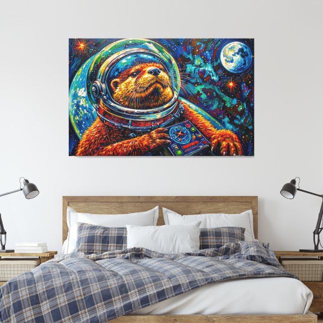 TOILE LOUTRE DANS L'ESPACE-5 (Insitu(Chambre))
