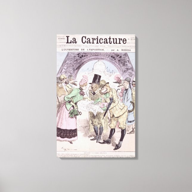 Toile L'ouverture de l'exposition universelle (Recto)