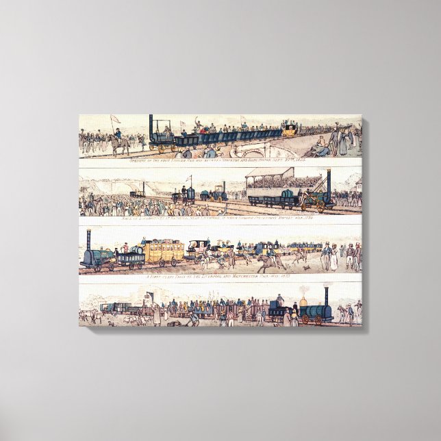 Toile L'ouverture de Stockton et Darlington (Recto)
