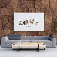 Love 4 photo moderne minimaliste cadeau personnali