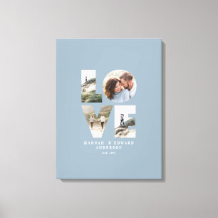 Toile Love 4 photo moderne minimaliste cadeau personnali