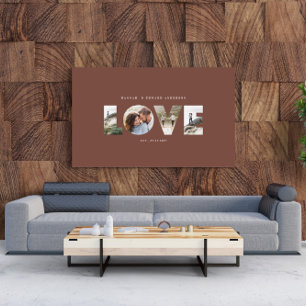 Toile Love 4 photo simple moderne cadeau personnalisé ca