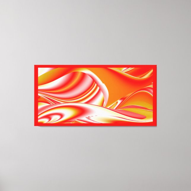 Toile Love and Gold Abstrait 3D Rainbowart (Recto)