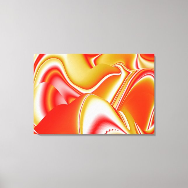 Toile Love and Gold Abstrait 3D Rainbowart (Recto)
