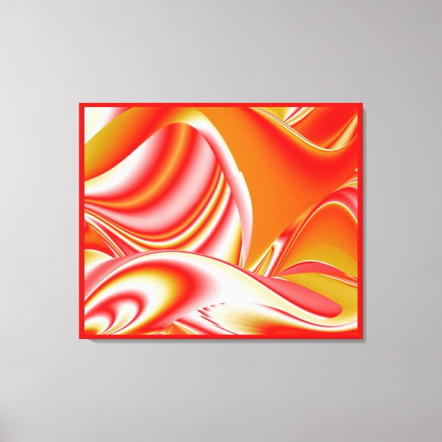 Toile Love and Gold Abstrait 3D Rainbowart (Recto)