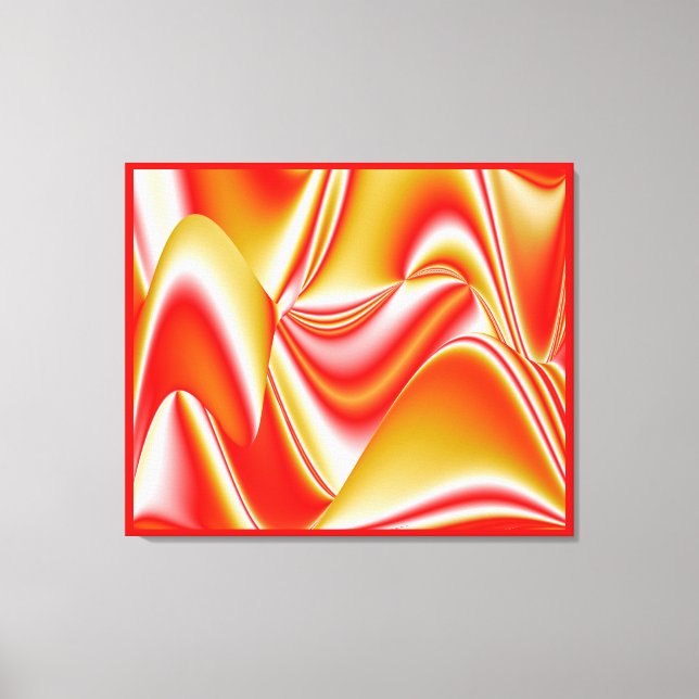 Toile Love and Gold Abstrait 3D Rainbowart (Recto)