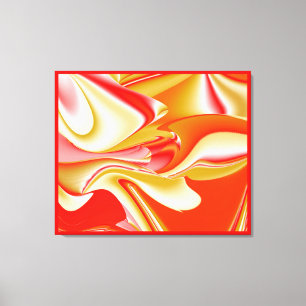 Toile Love and Gold Abstrait 3D Rainbowart