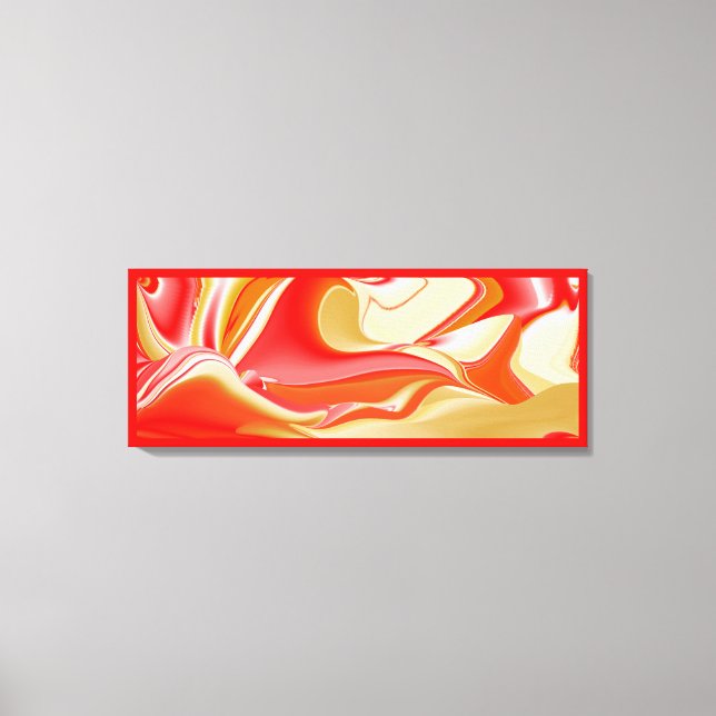 Toile Love and Gold Abstrait 3D Rainbowart (Recto)