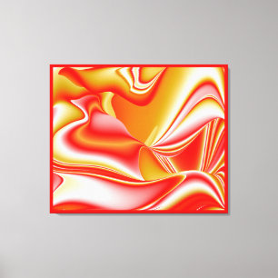Toile Love and Gold Abstrait 3D Rainbowart