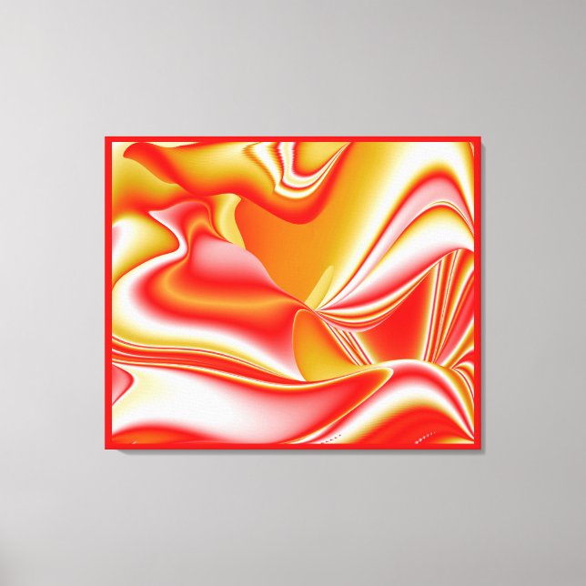 Toile Love and Gold Abstrait 3D Rainbowart (Recto)